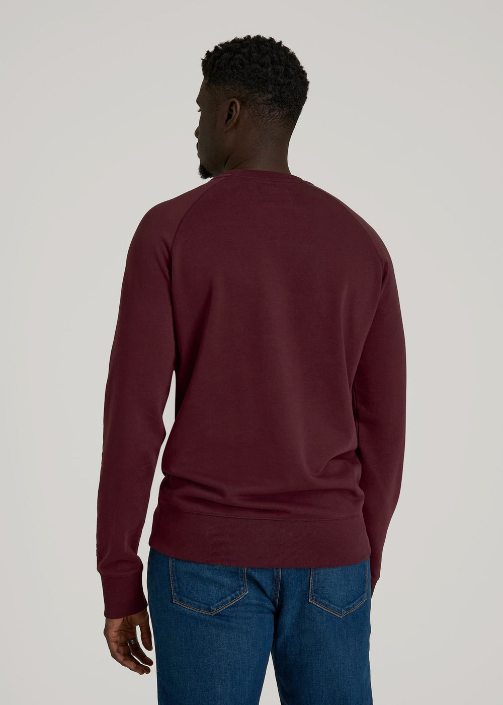 American Tall Online Shop | Wearever 2.0 French Terry Crewneck Sweatshirt for Tall Men in Tawny Port
