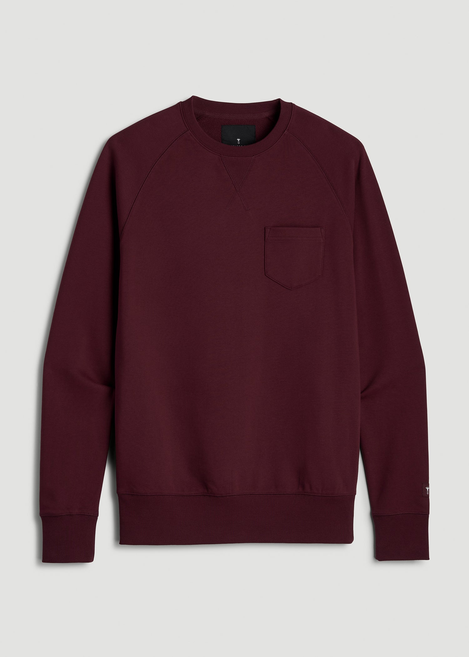 American Tall Online Shop | Wearever 2.0 French Terry Crewneck Sweatshirt for Tall Men in Tawny Port