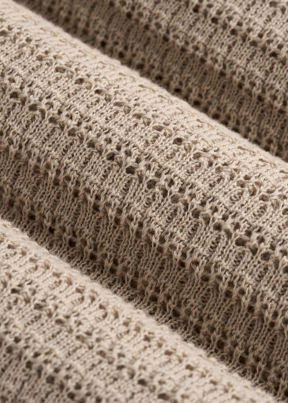 American Tall Online | Short Sleeve Crochet Polo Cardigan for Tall Men in Light Khaki