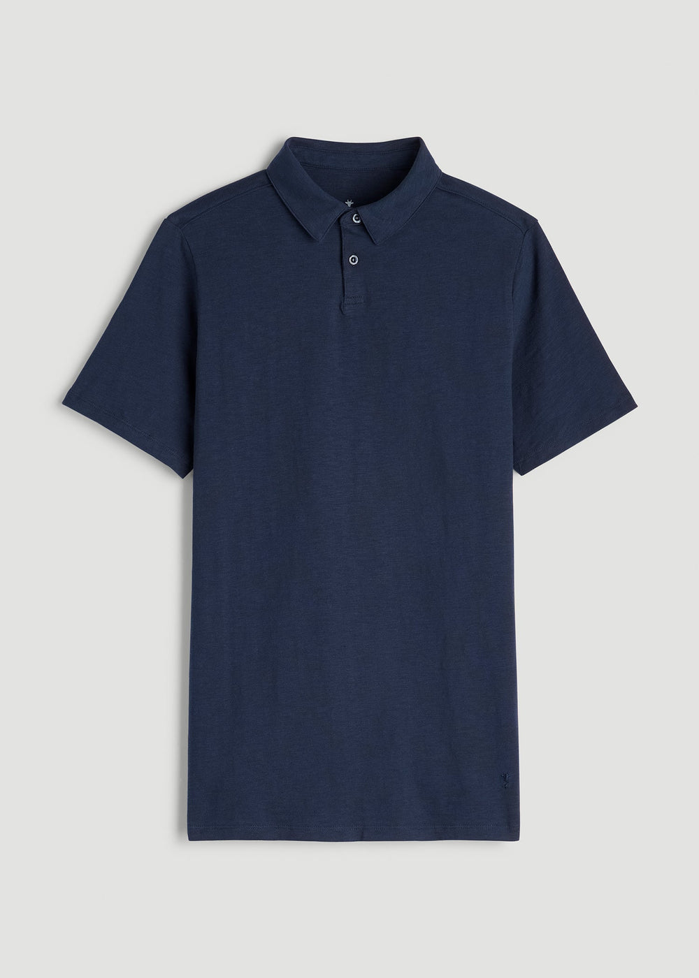 American Tall Outlet | Slub Self Collar Polo Shirt for Tall Men in Navy