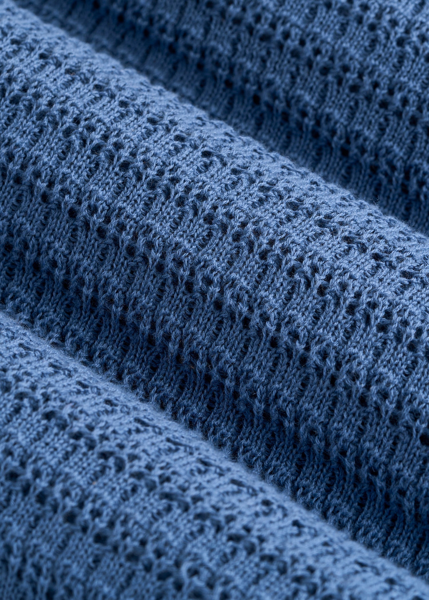 American Tall Online Shop | Short Sleeve Crochet Polo Cardigan for Tall Men in Deep Cobalt