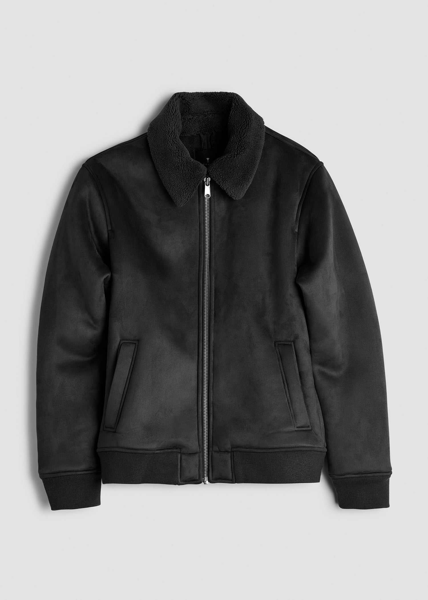 American Tall Online | Sherpa Bomber Jacket for Tall Men in Black