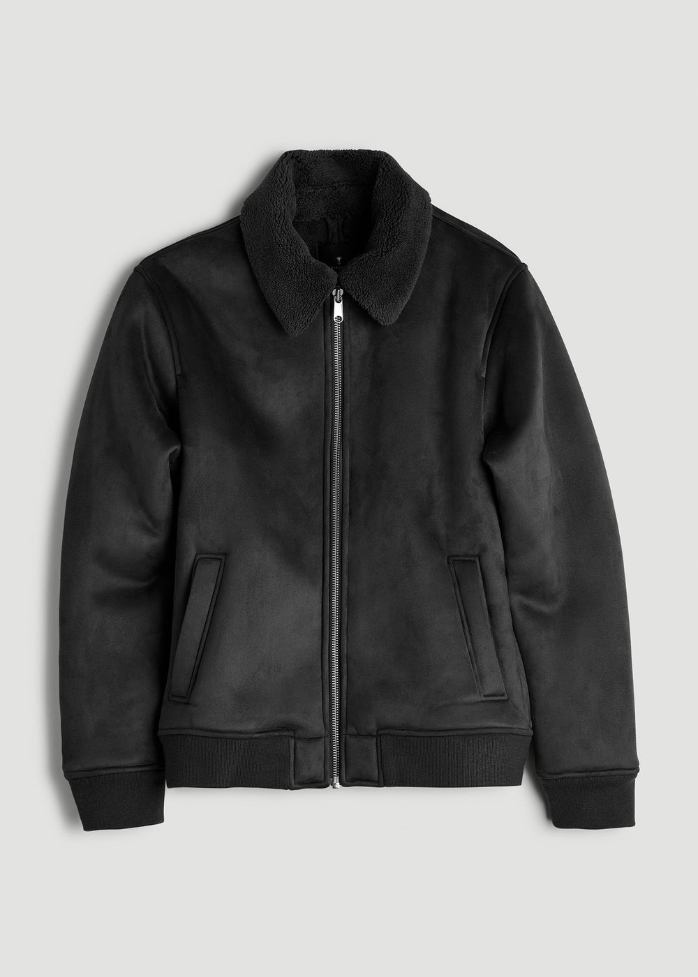 American Tall Online | Sherpa Bomber Jacket for Tall Men in Black