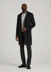 American Tall Sale | Wool Coat for Tall Men in Black
