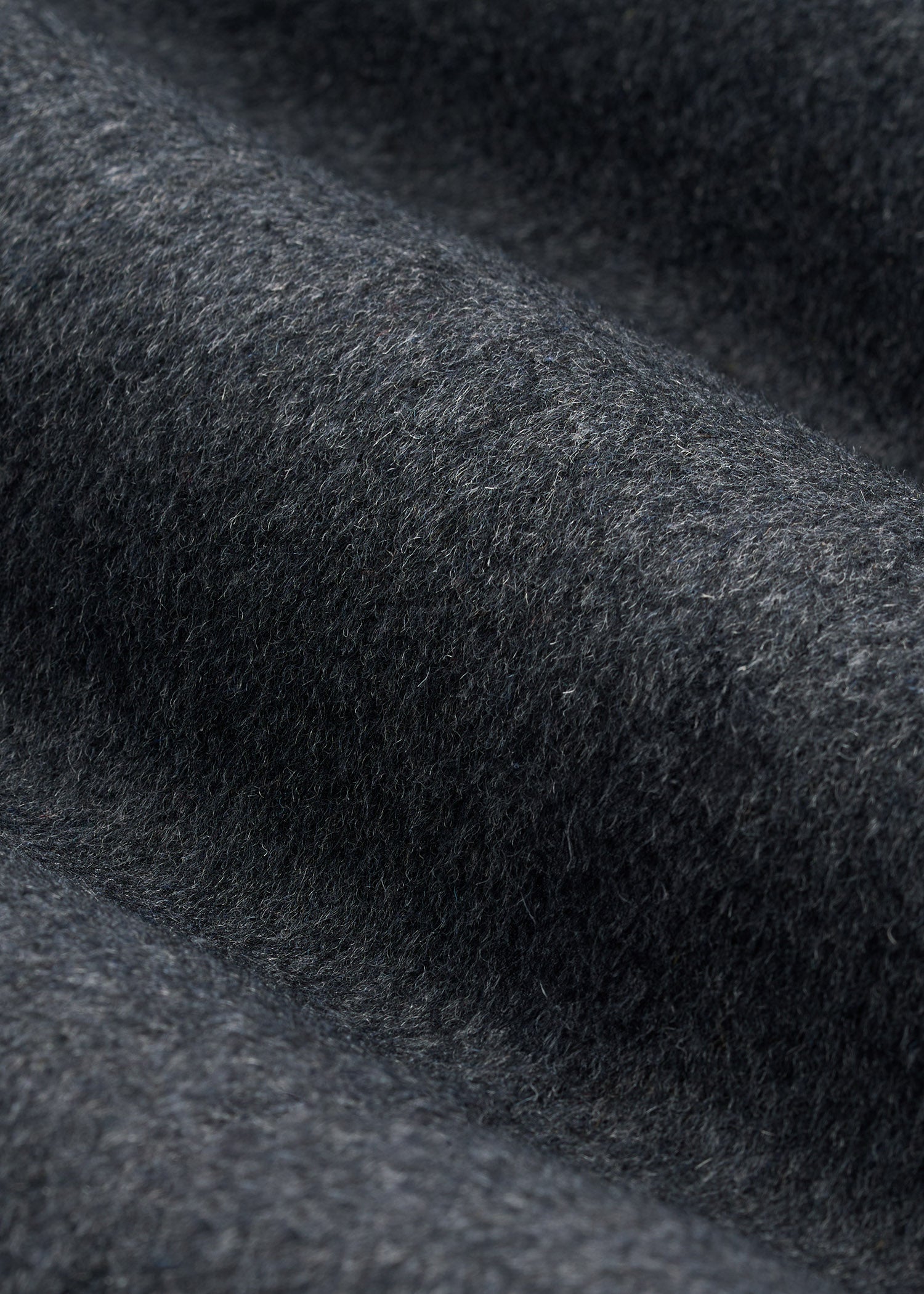 American Tall Online Shop | Double-Breasted Wool Peacoat for Tall Men in Dark Grey Mix
