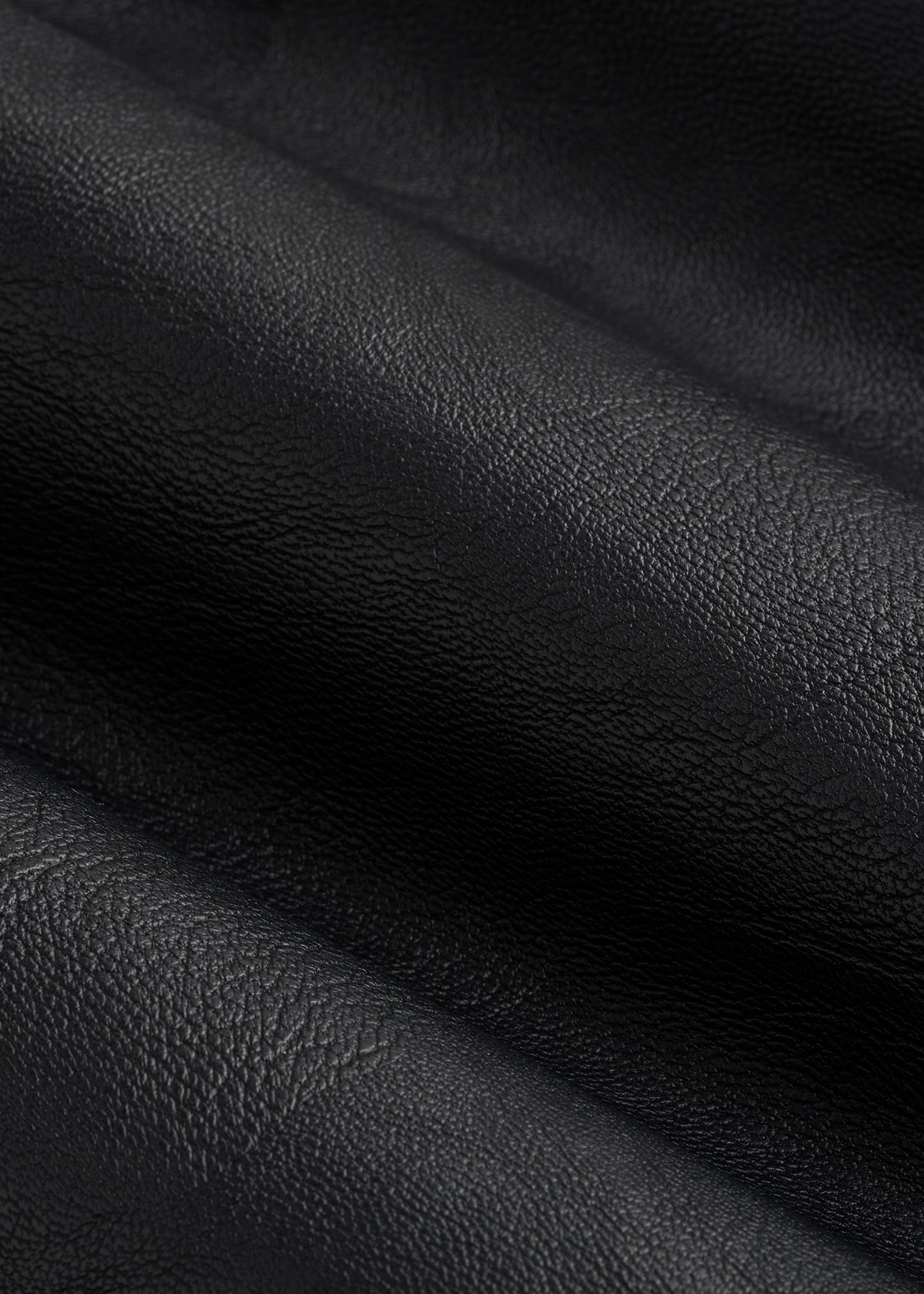 American Tall Discount | True Touch Leather Bomber Jacket for Tall Men in Black
