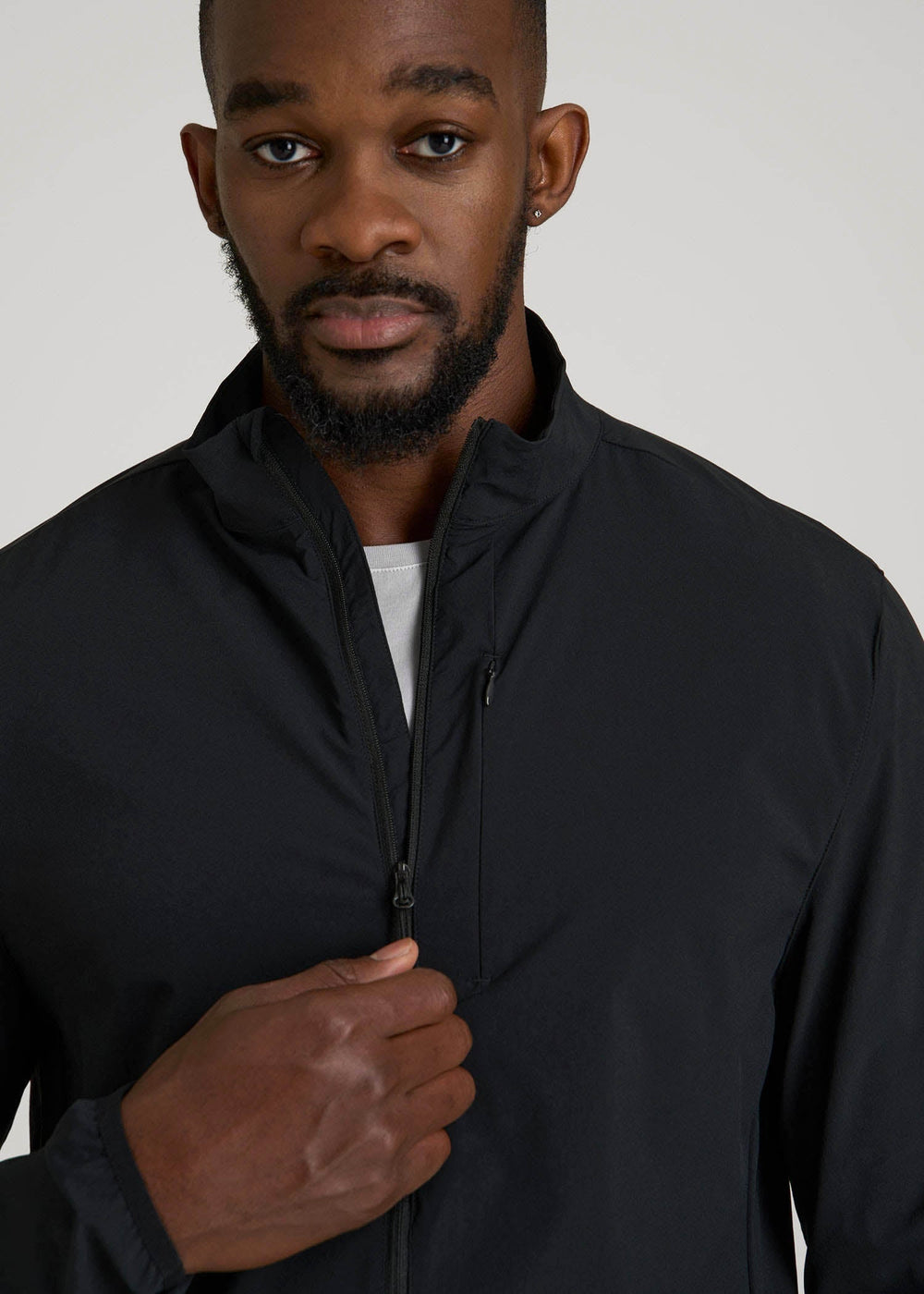 American Tall Outlet | Softshell Jacket for Outdoor Training for Tall Men in Black