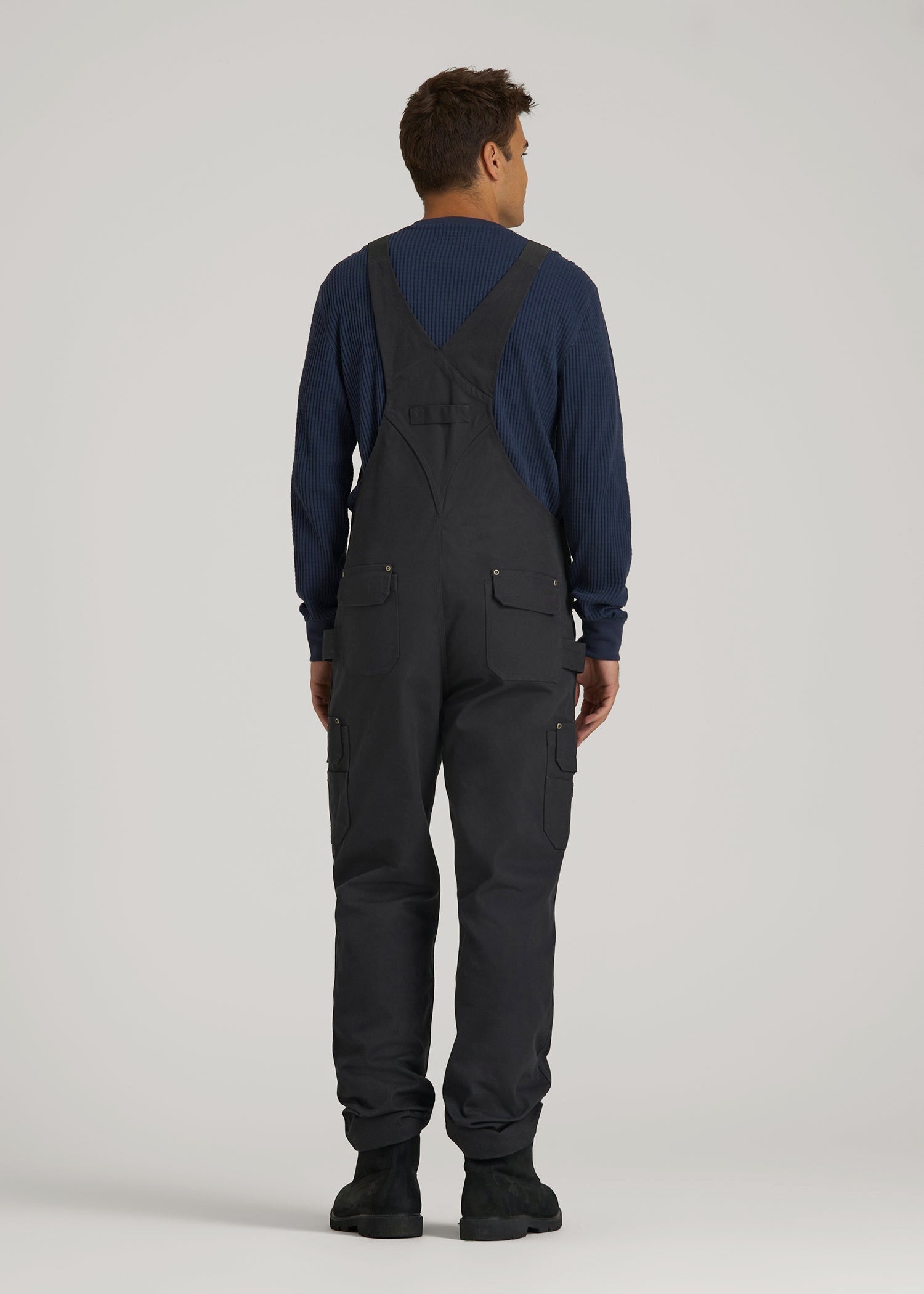 American Tall For Sale | LJ&S Canvas Bib Overalls for Tall Men in Black