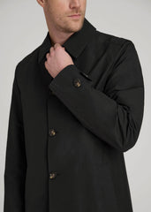American Tall Online Shop | Minimalist Trench Coat for Tall Men in Black