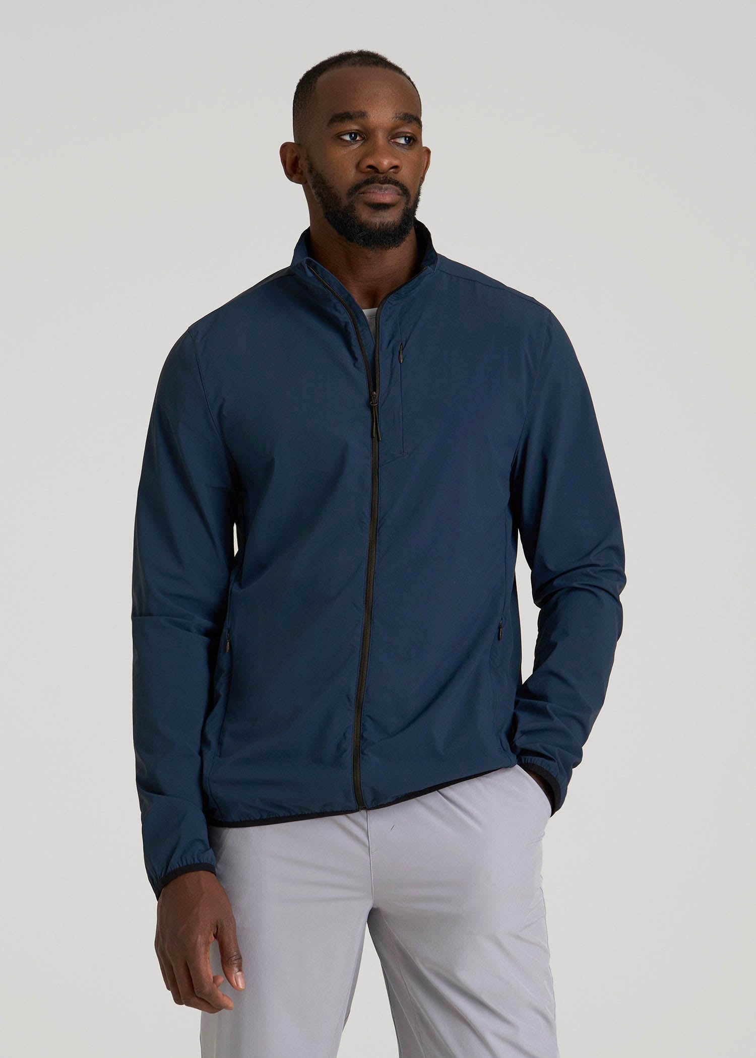 American Tall Online Shop | Softshell Jacket for Outdoor Training for Tall Men in Marine Navy