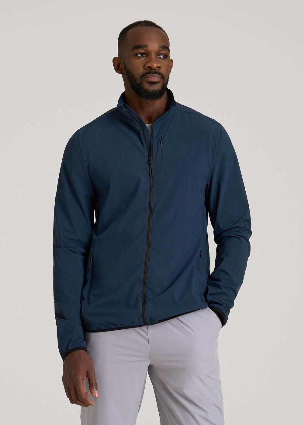 American Tall Online Shop | Softshell Jacket for Outdoor Training for Tall Men in Marine Navy