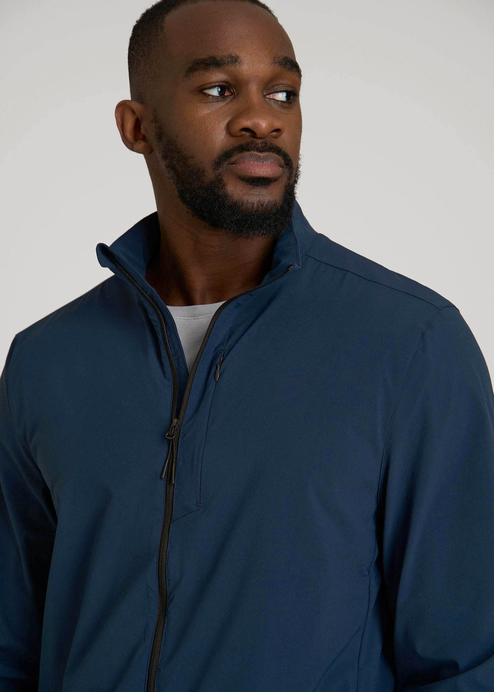 American Tall Online Shop | Softshell Jacket for Outdoor Training for Tall Men in Marine Navy