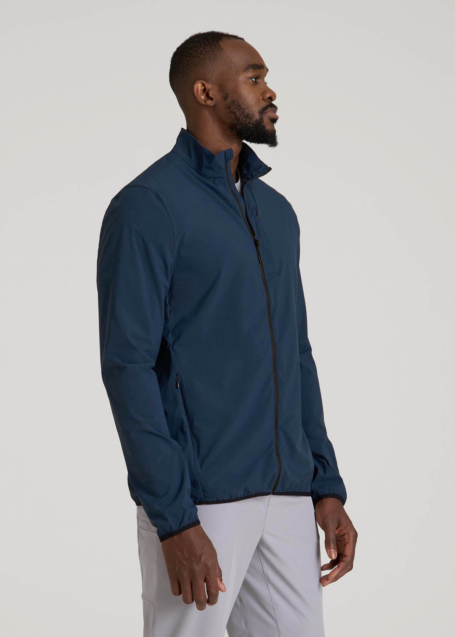 American Tall Online Shop | Softshell Jacket for Outdoor Training for Tall Men in Marine Navy