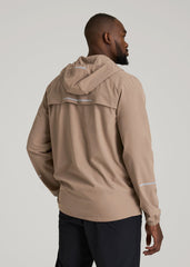 American Tall Online | Featherweight Packable Anorak for Tall Men in Dark Sand