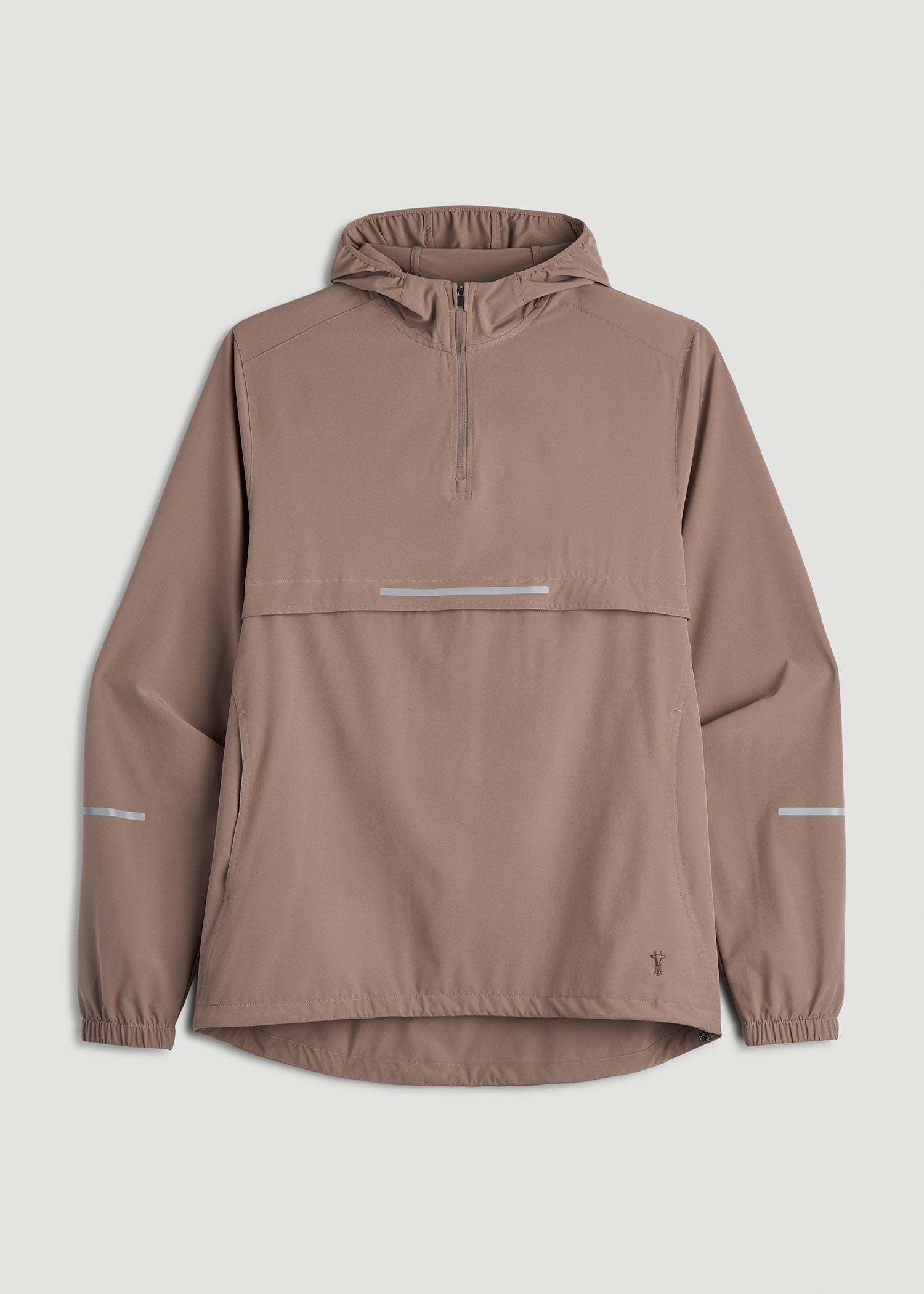 American Tall Online | Featherweight Packable Anorak for Tall Men in Dark Sand