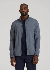 American Tall Outlet | Softshell Jacket for Outdoor Training for Tall Men in Smoky Blue