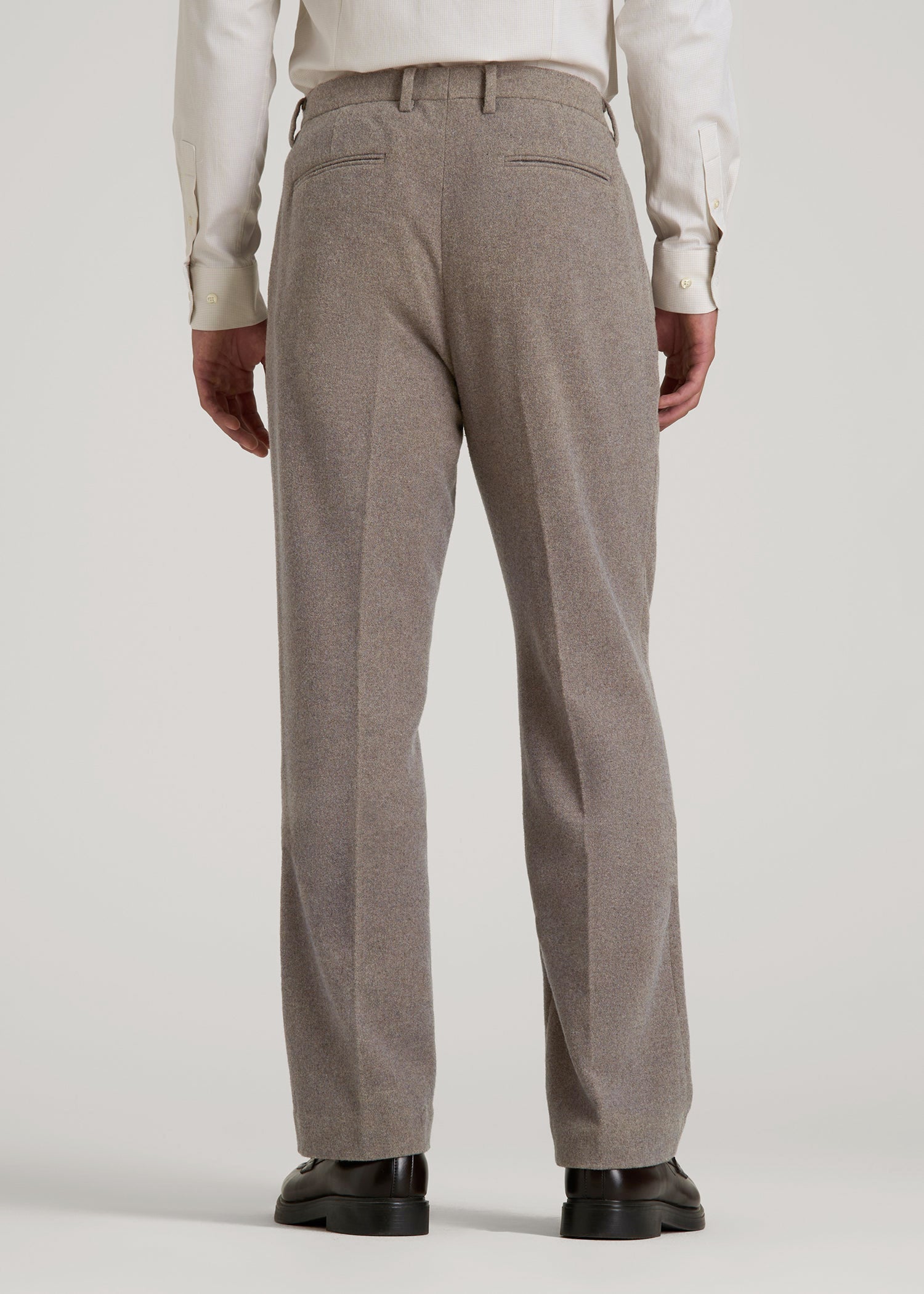 American Tall For Sale | Wool Blend Dress Pants for Tall Men in Taupe Mix