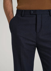 American Tall Online Shop | Wool Blend Dress Pants for Tall Men in Raven Blue
