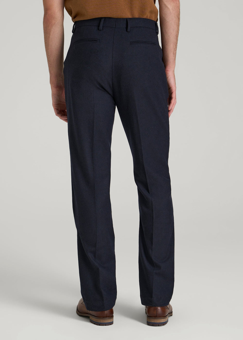 American Tall Online Shop | Wool Blend Dress Pants for Tall Men in Raven Blue