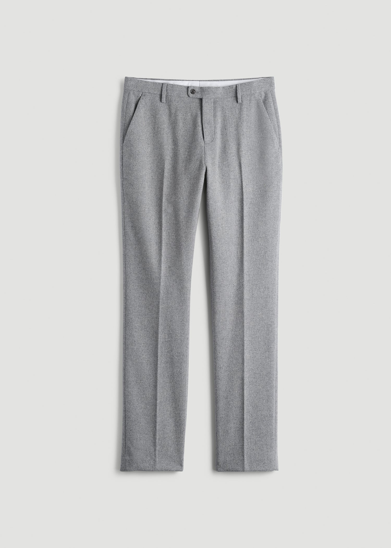 American Tall Discount | Wool Blend Dress Pants for Tall Men in Tin Grey Mix