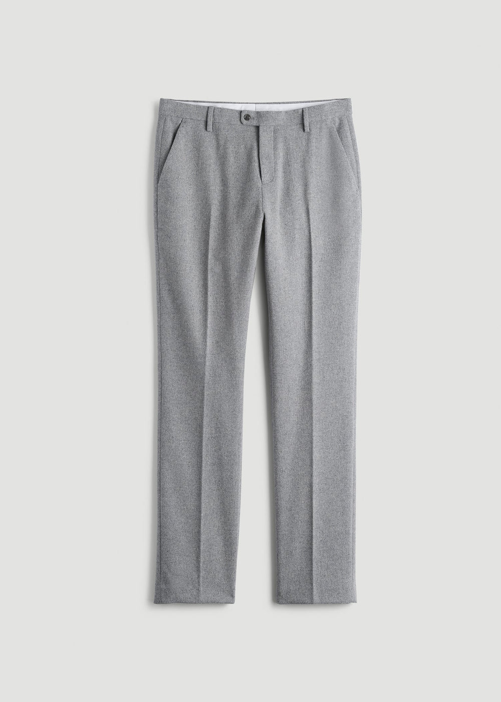 American Tall Discount | Wool Blend Dress Pants for Tall Men in Tin Grey Mix