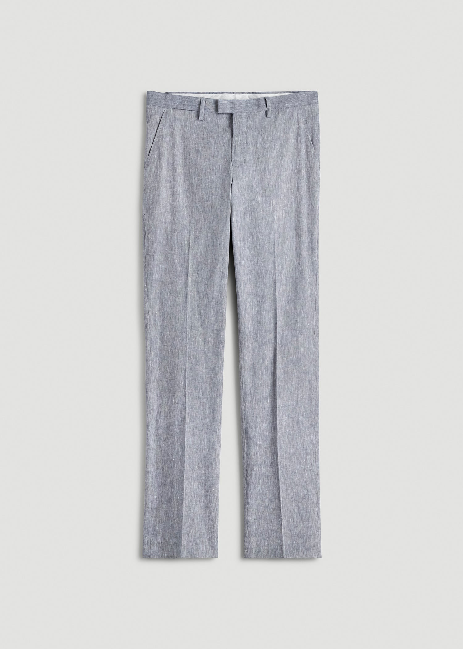 American Tall Sale | Stretch Linen Dress Pants for Tall Men in Navy Linen