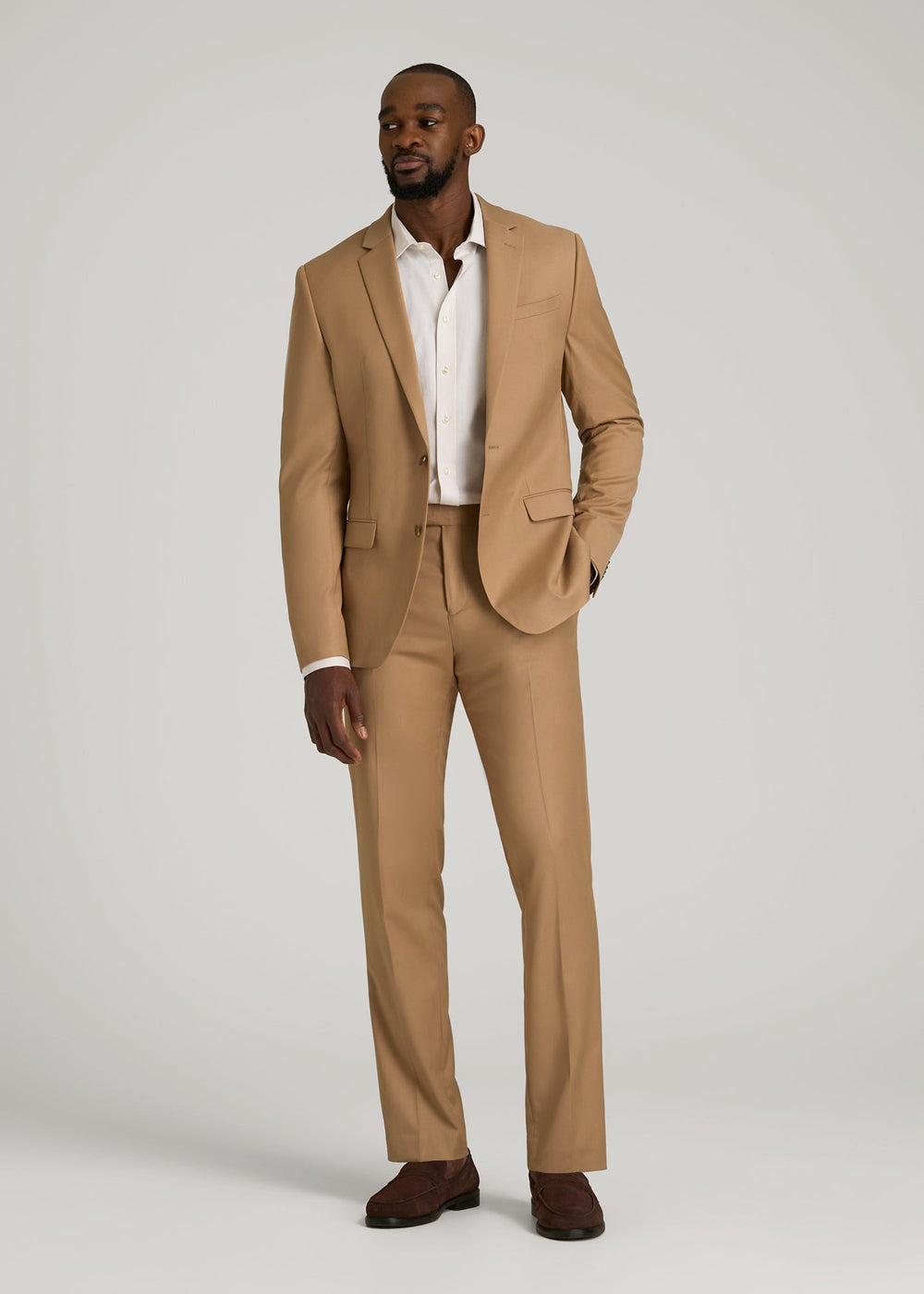 American Tall For Sale | Suit Trousers for Tall Men in Tannin
