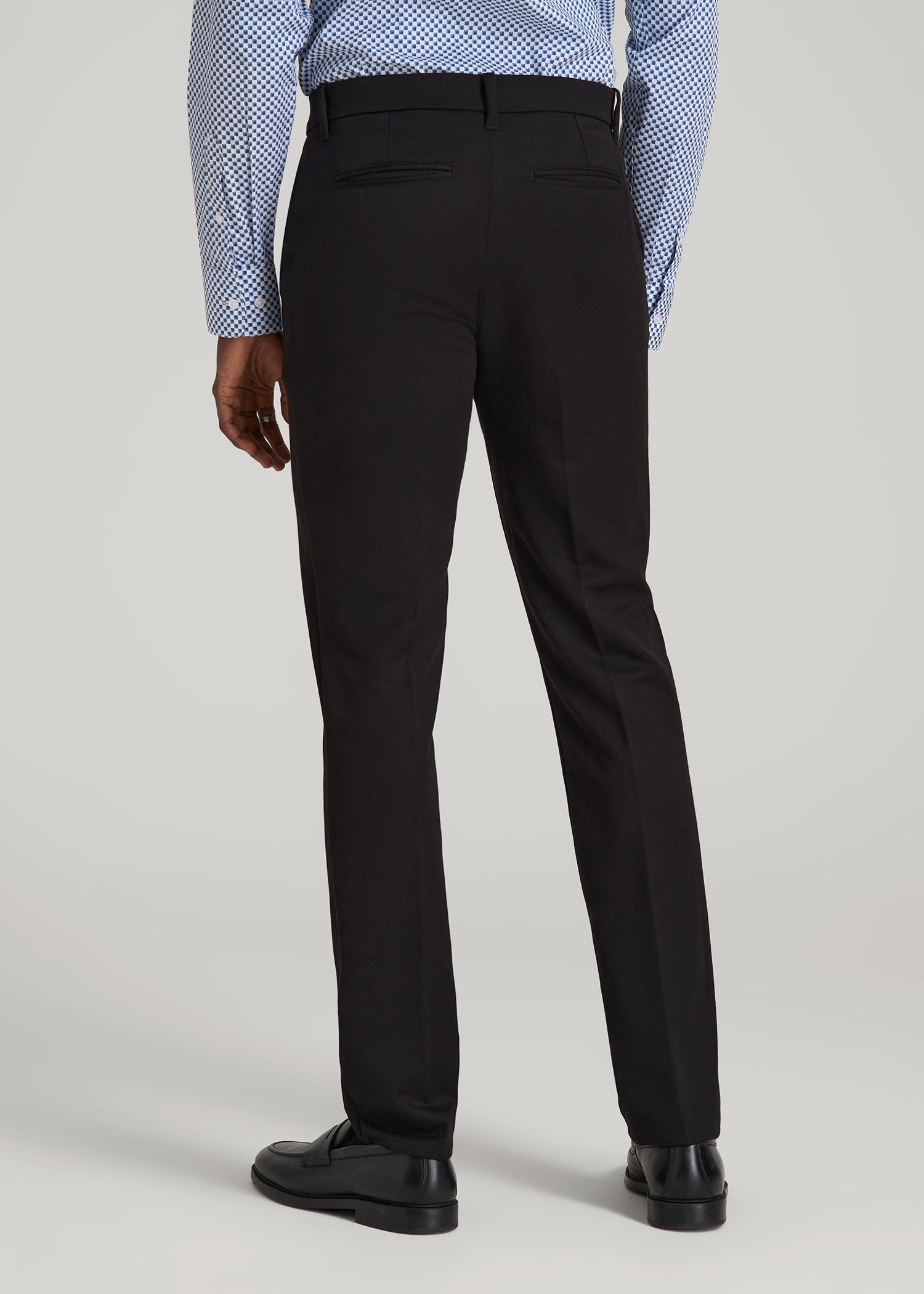 American Tall Online | TAPERED-FIT Stretch Dress Pants for Tall Men in Black
