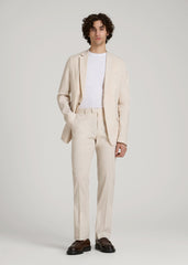 American Tall Online | Stretch Linen Blazer for Tall Men in Light Beige Linen