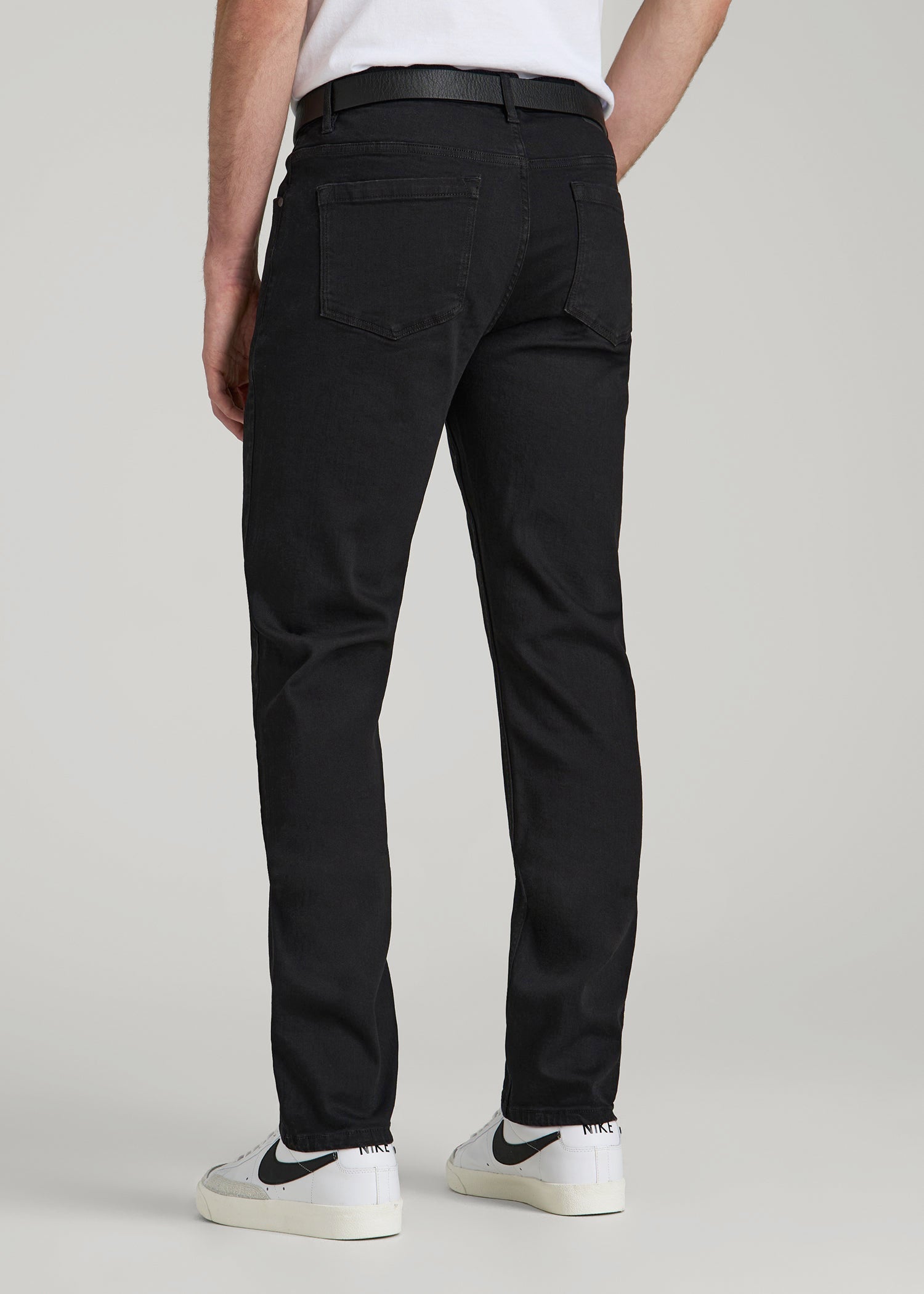 American Tall Online | A.T. Basics Men's Carman Tapered fit Jeans for Tall Men in Black
