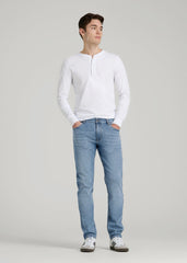 American Tall Sale | A.T. Basics Men's Carman Tapered fit Jeans for Tall Men in Tufts Blue