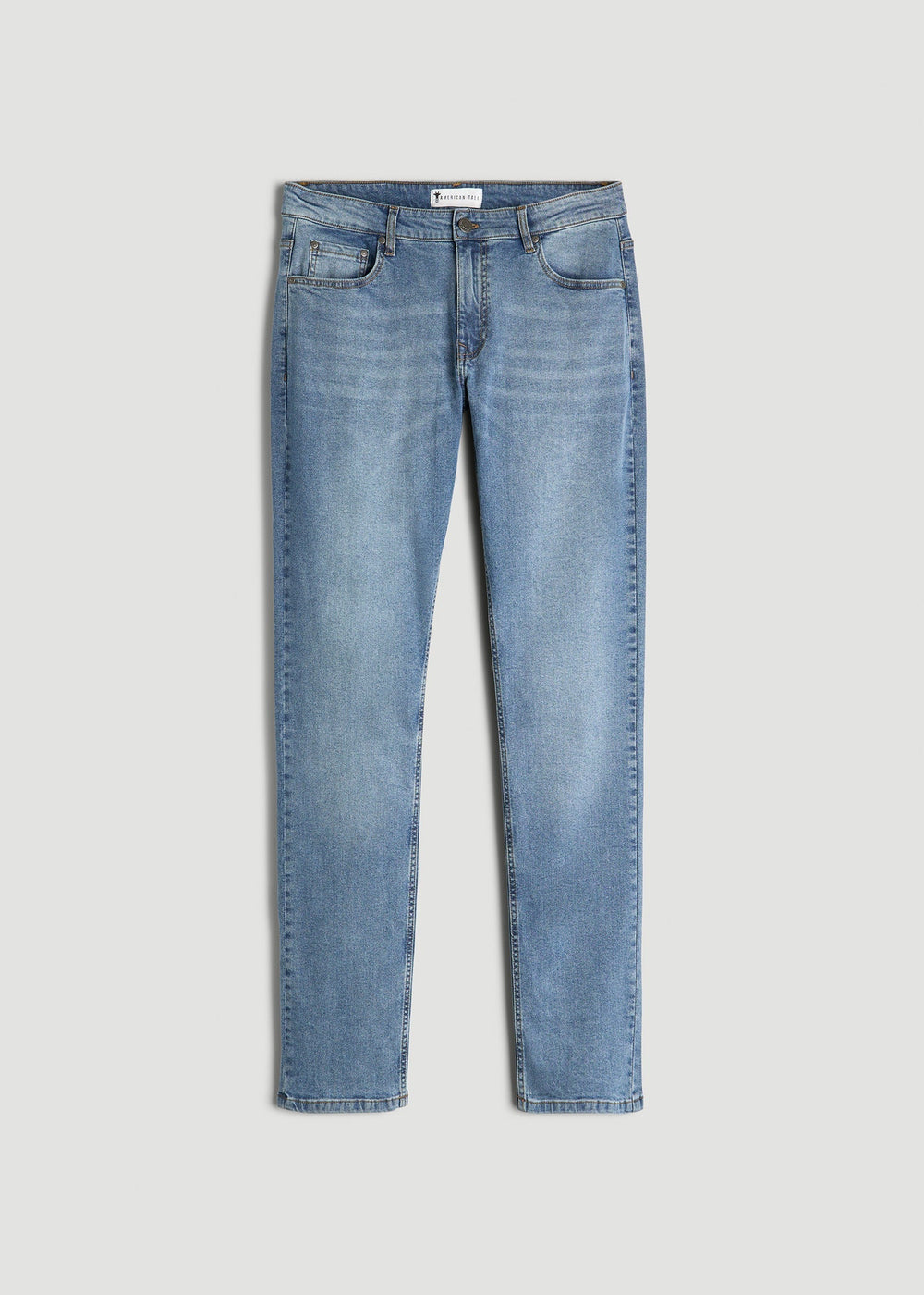 American Tall Sale | A.T. Basics Men's Carman Tapered fit Jeans for Tall Men in Tufts Blue