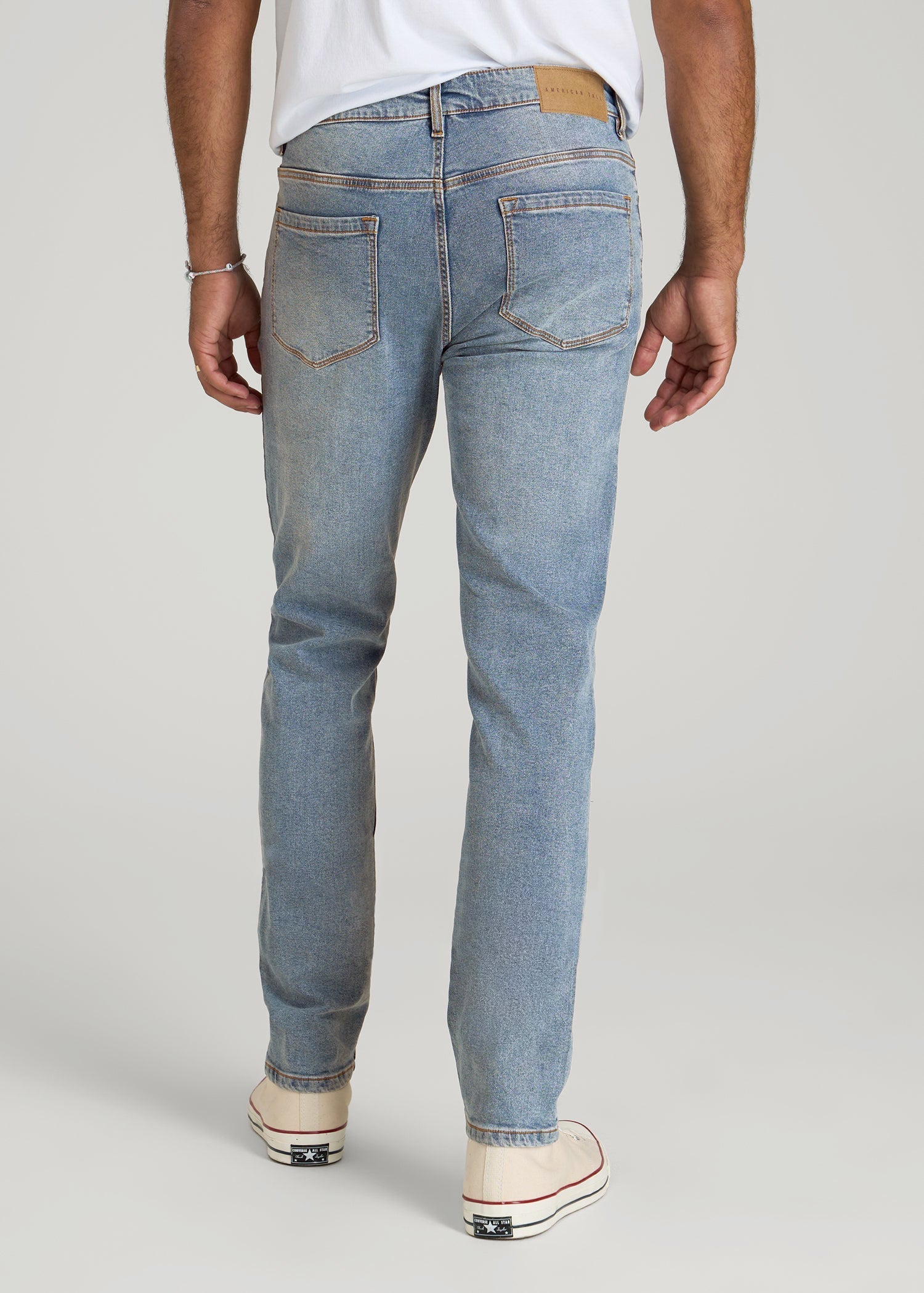 American Tall Outlet | A.T. Basics Men's Dylan Slim Fit Jeans for Tall Men in Tufts Blue
