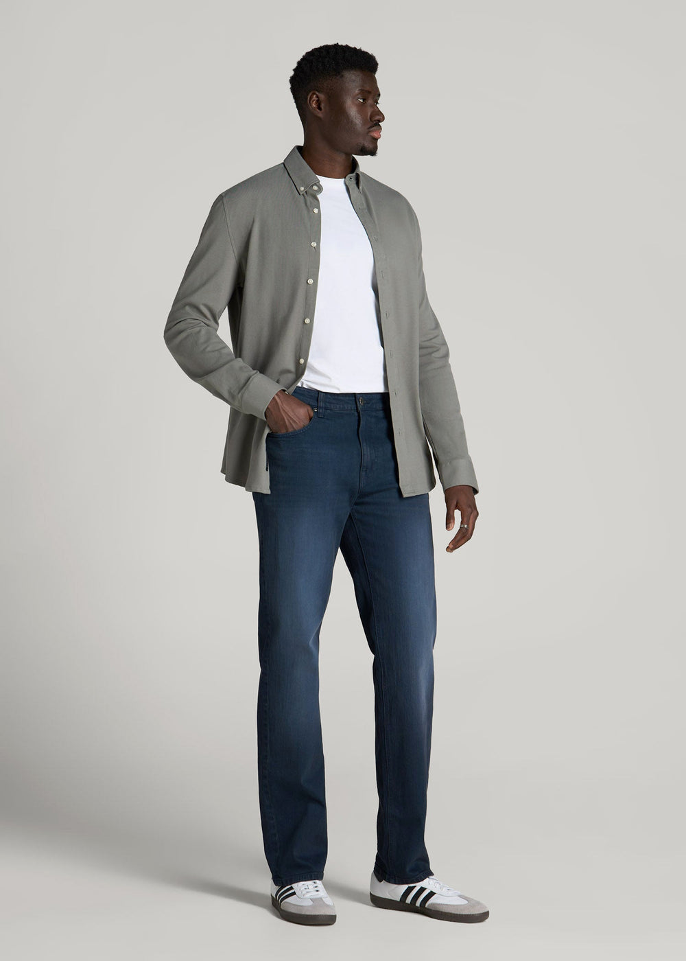 American Tall Online Shop | J1 STRAIGHT LEG Jeans for Tall Men in Faded Blue Black