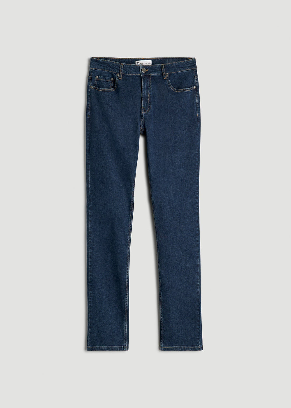 American Tall Discount | A.T. Basics Men's Dylan Slim Fit Jeans for Tall Men in Charged Blue
