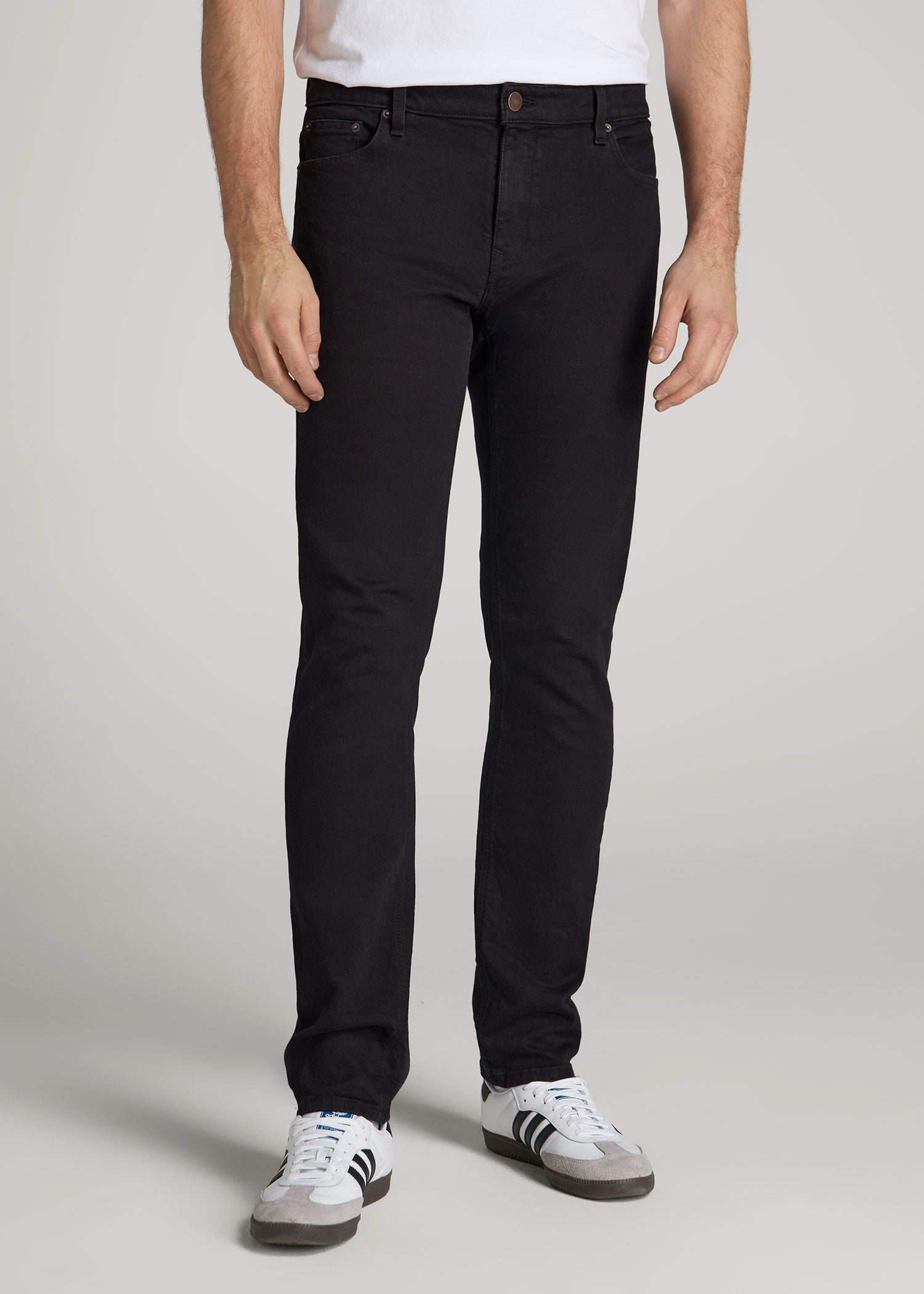 American Tall Sale | Americana Collection Dylan Slim Fit Jeans For Tall Men in Lark Black