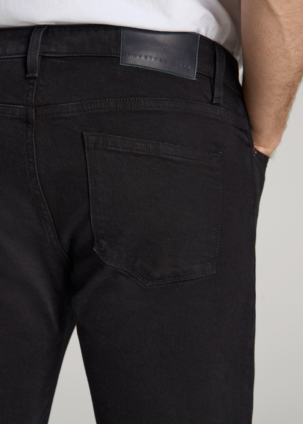 American Tall Sale | Americana Collection Dylan Slim Fit Jeans For Tall Men in Lark Black