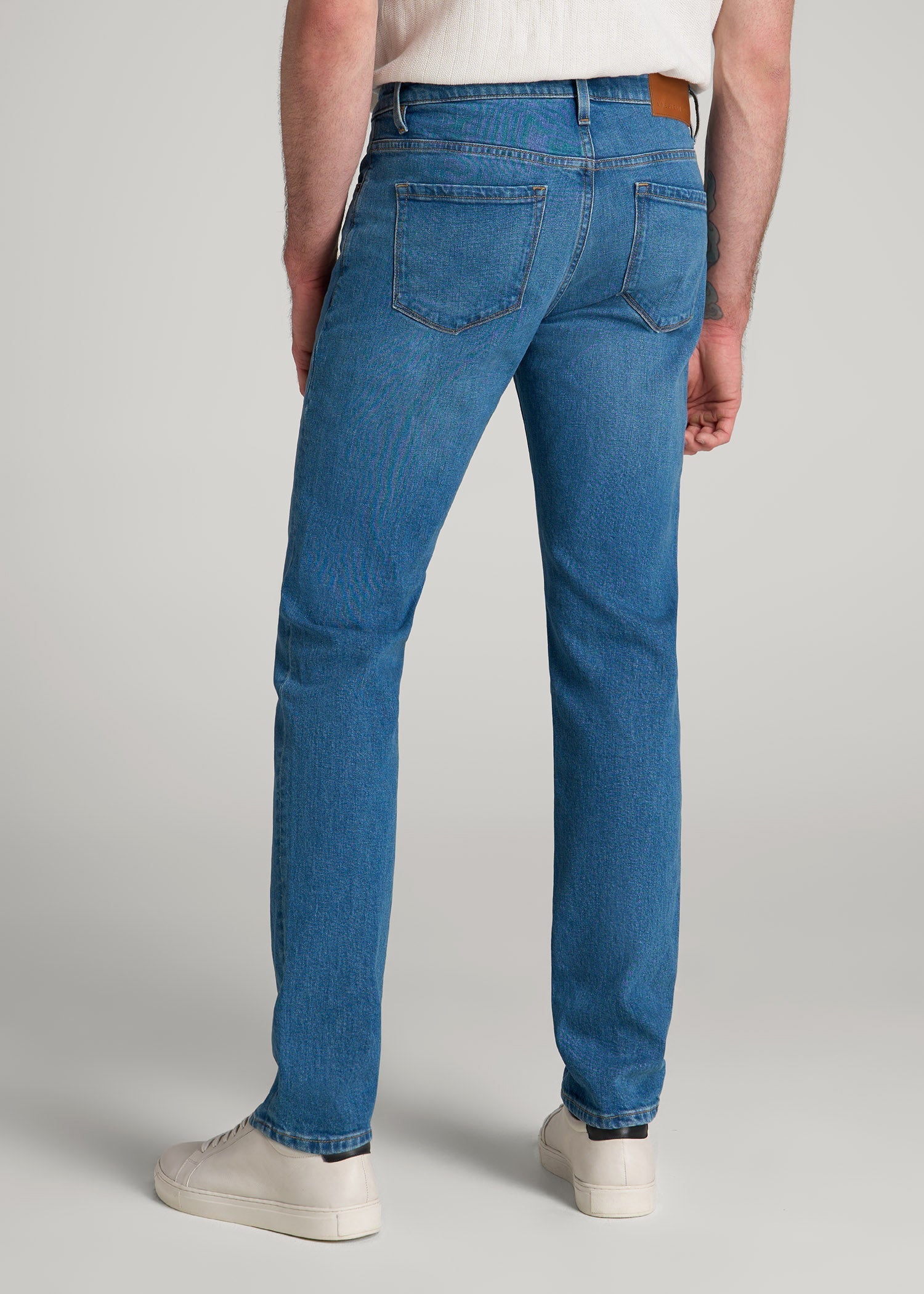 American Tall Outlet | Americana Collection Carman Tapered Fit Jeans For Tall Men in Sail Blue
