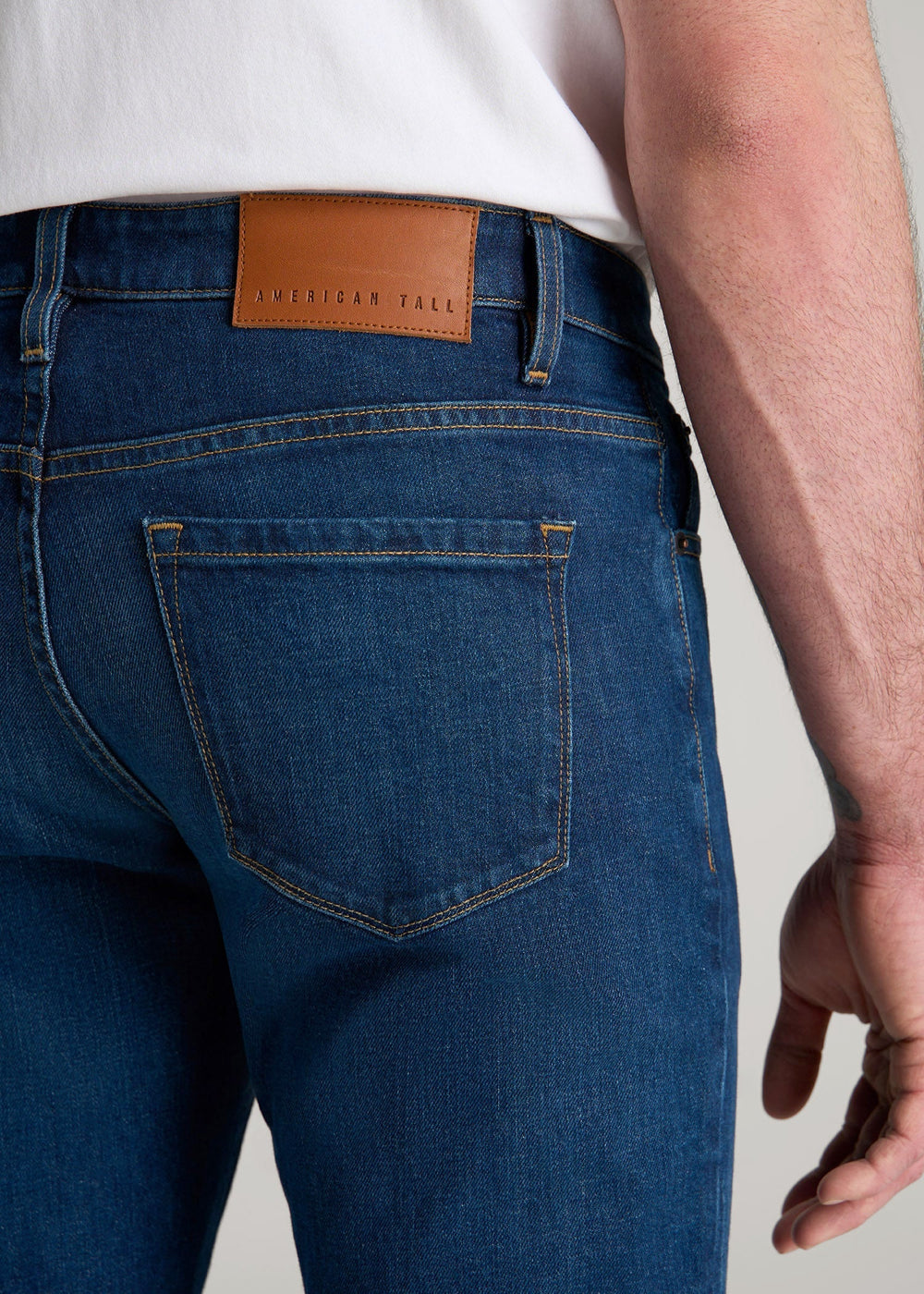 American Tall For Sale | Americana Collection Carman Tapered Fit Jeans For Tall Men in Crown Blue