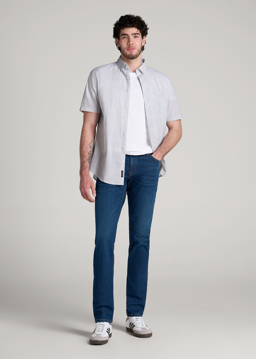 American Tall For Sale | Americana Collection Carman Tapered Fit Jeans For Tall Men in Crown Blue