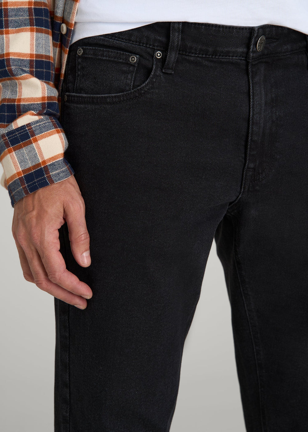 American Tall Online Shop | Carman TAPERED Jeans for Tall Men in Onyx Black Wash
