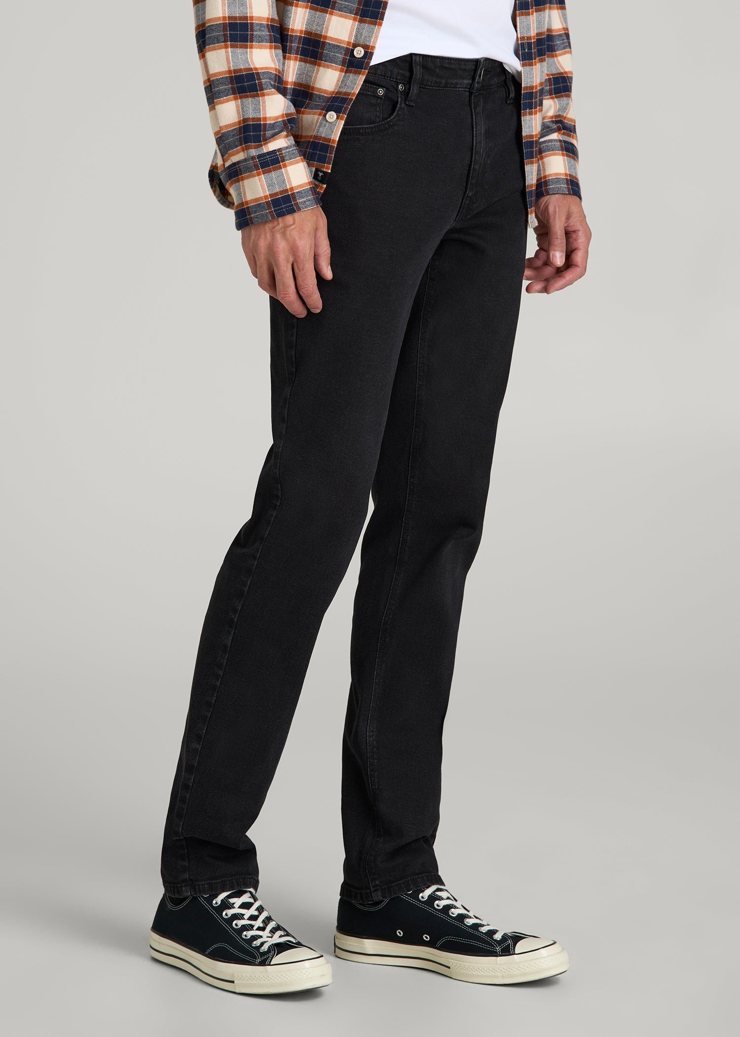 American Tall Online Shop | Carman TAPERED Jeans for Tall Men in Onyx Black Wash