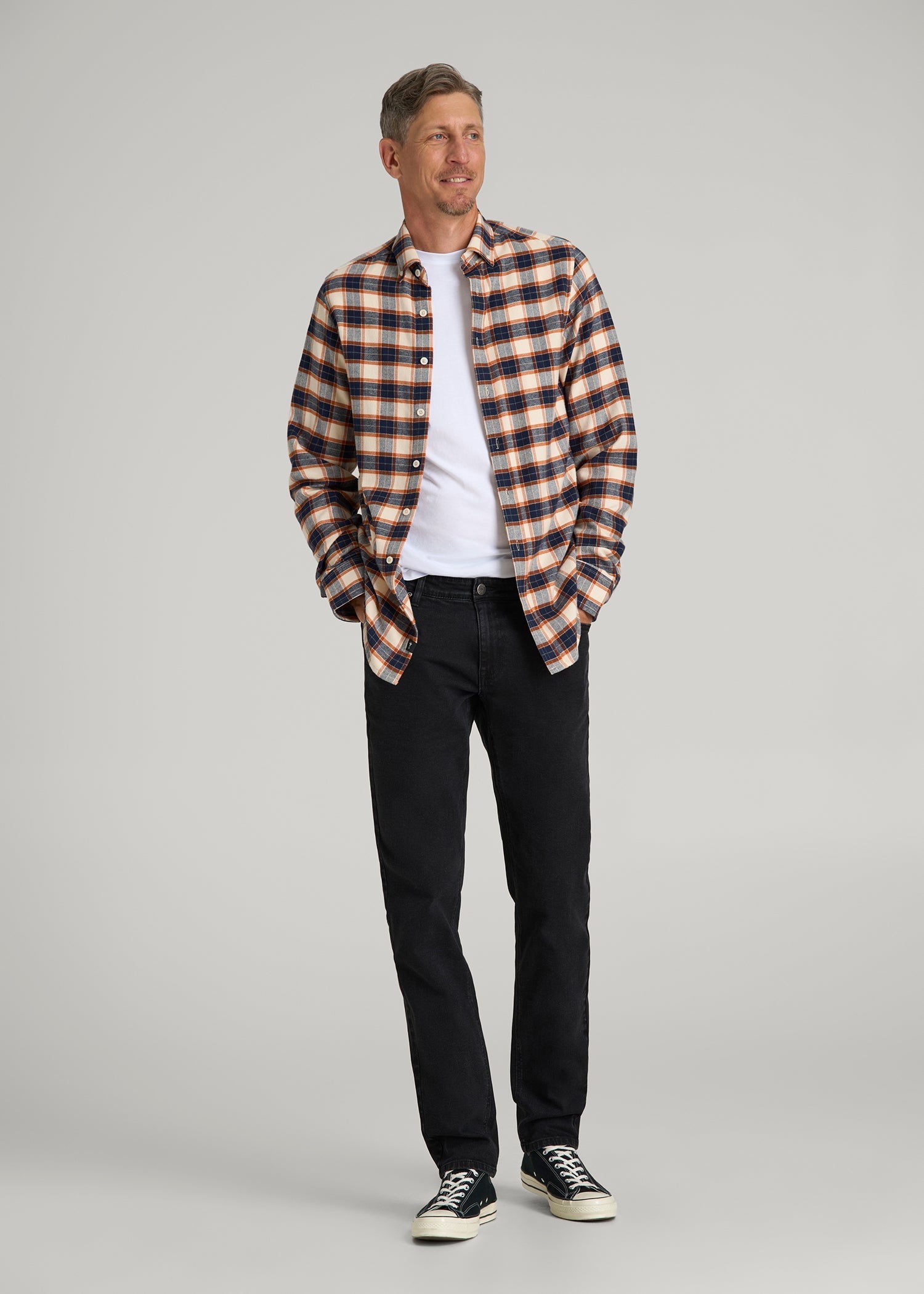 American Tall Online Shop | Carman TAPERED Jeans for Tall Men in Onyx Black Wash