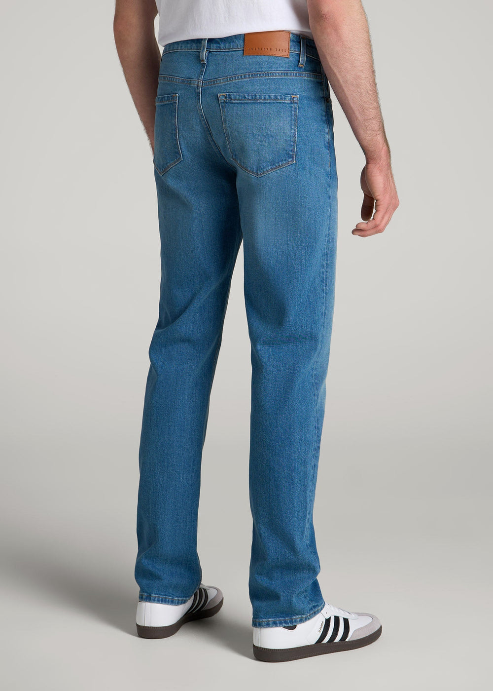 American Tall Discount | Americana Collection J1 Straight Fit Jeans For Tall Men in Sail Blue