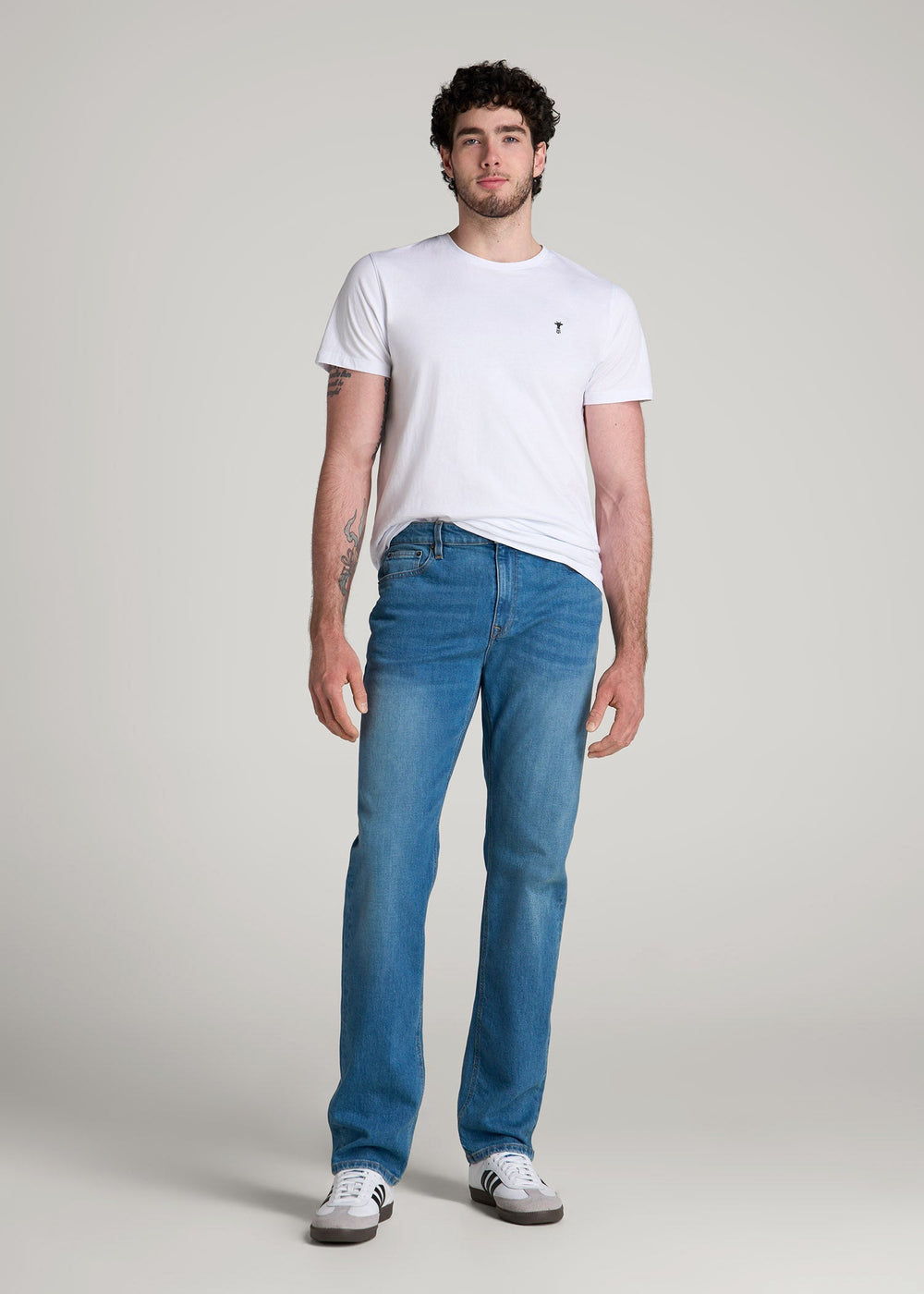 American Tall Discount | Americana Collection J1 Straight Fit Jeans For Tall Men in Sail Blue