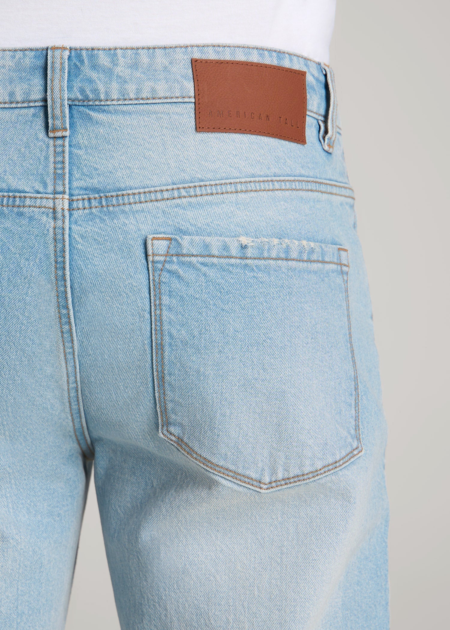 American Tall Outlet | Milo RELAXED TAPERED FIT Jeans for Tall Men in Salt Lake Wash