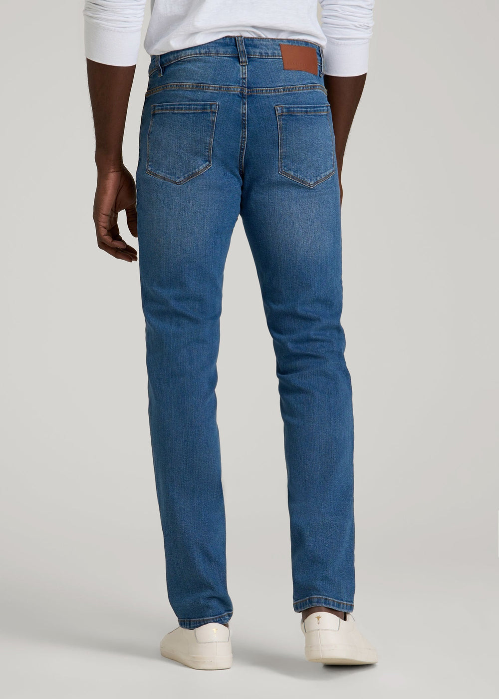 American Tall For Sale | Carman TAPERED Jeans for Tall Men in Classic Mid Blue