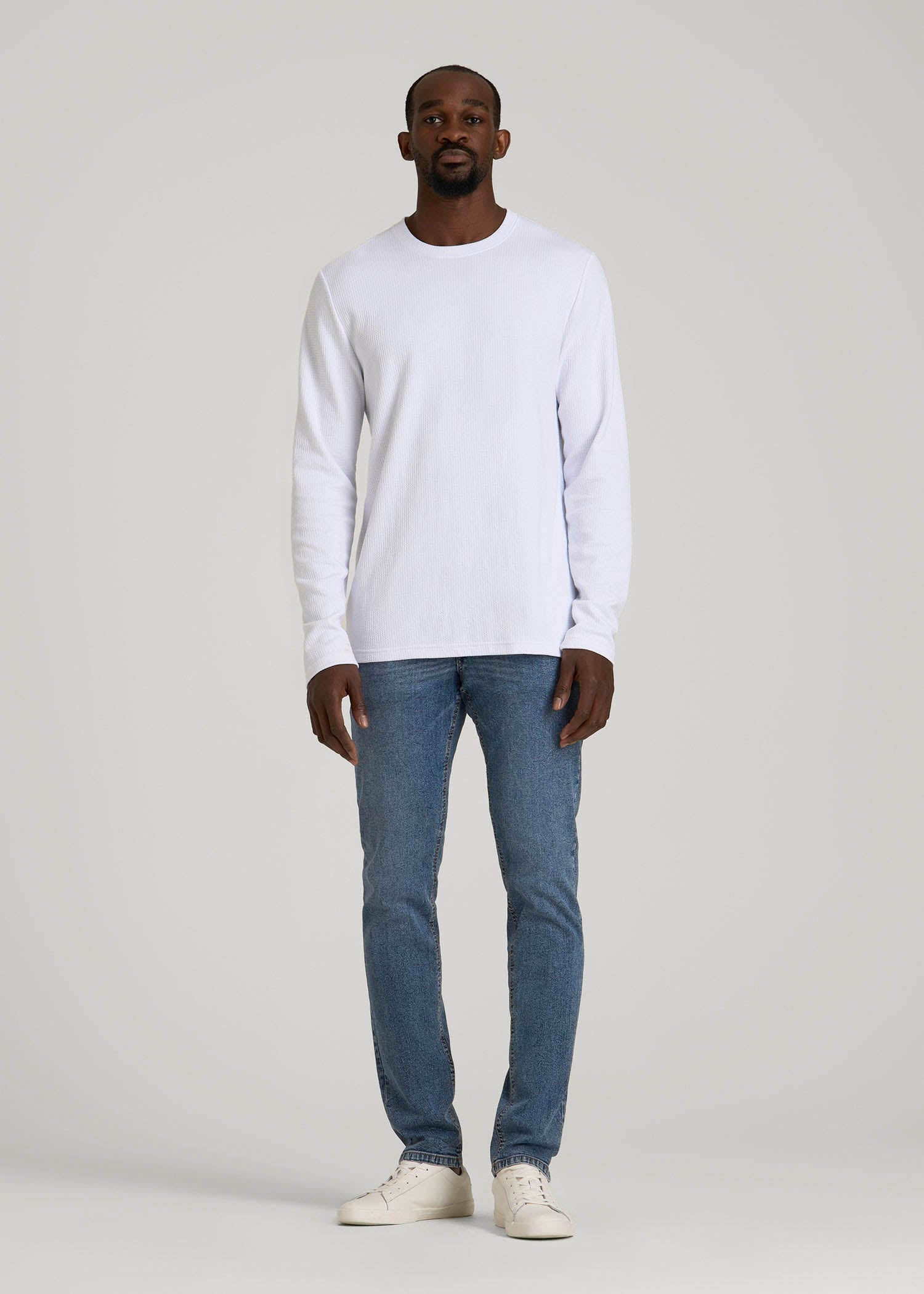 American Tall Discount | Carman TAPERED Jeans for Tall Men in Vintage Faded Blue