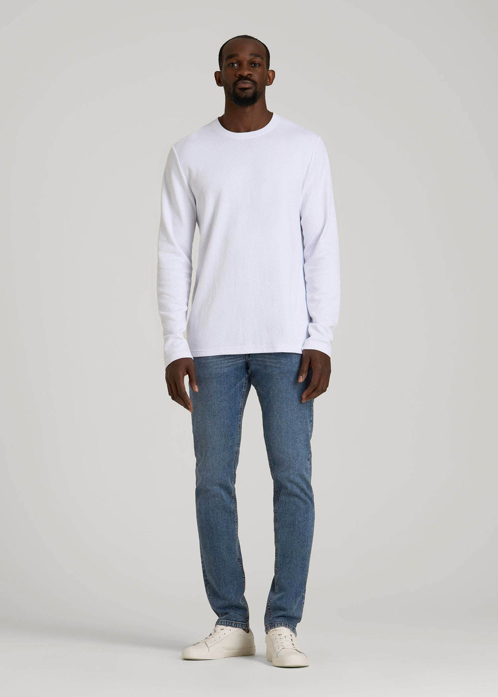 American Tall Discount | Carman TAPERED Jeans for Tall Men in Vintage Faded Blue