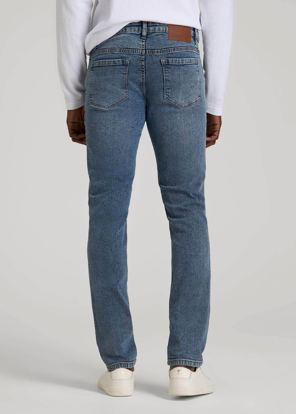 American Tall Discount | Carman TAPERED Jeans for Tall Men in Vintage Faded Blue